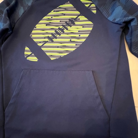 TEK GEAR. WARM TEX NAVY BLUE WITH ROYAL BLUE LIME GREEN GRAY WHITE ACCENTS.   8 - Picture 8 of 9